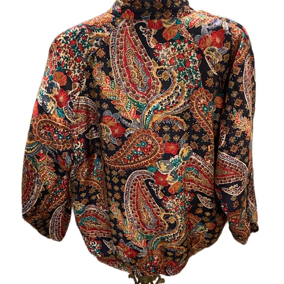 Vintage Silk Mixed Pattern Jacket - Picture 2 of 4